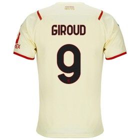 Fußballtrikots AC Mailand Olivier Giroud 9 2021-2022 Kurzarm Auswärts-trikot kaufen